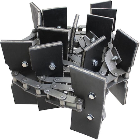 Aftermarket AMAXE47615 Return Grain Elevator Chain, Rubber Paddles AMAXE47615-ABL